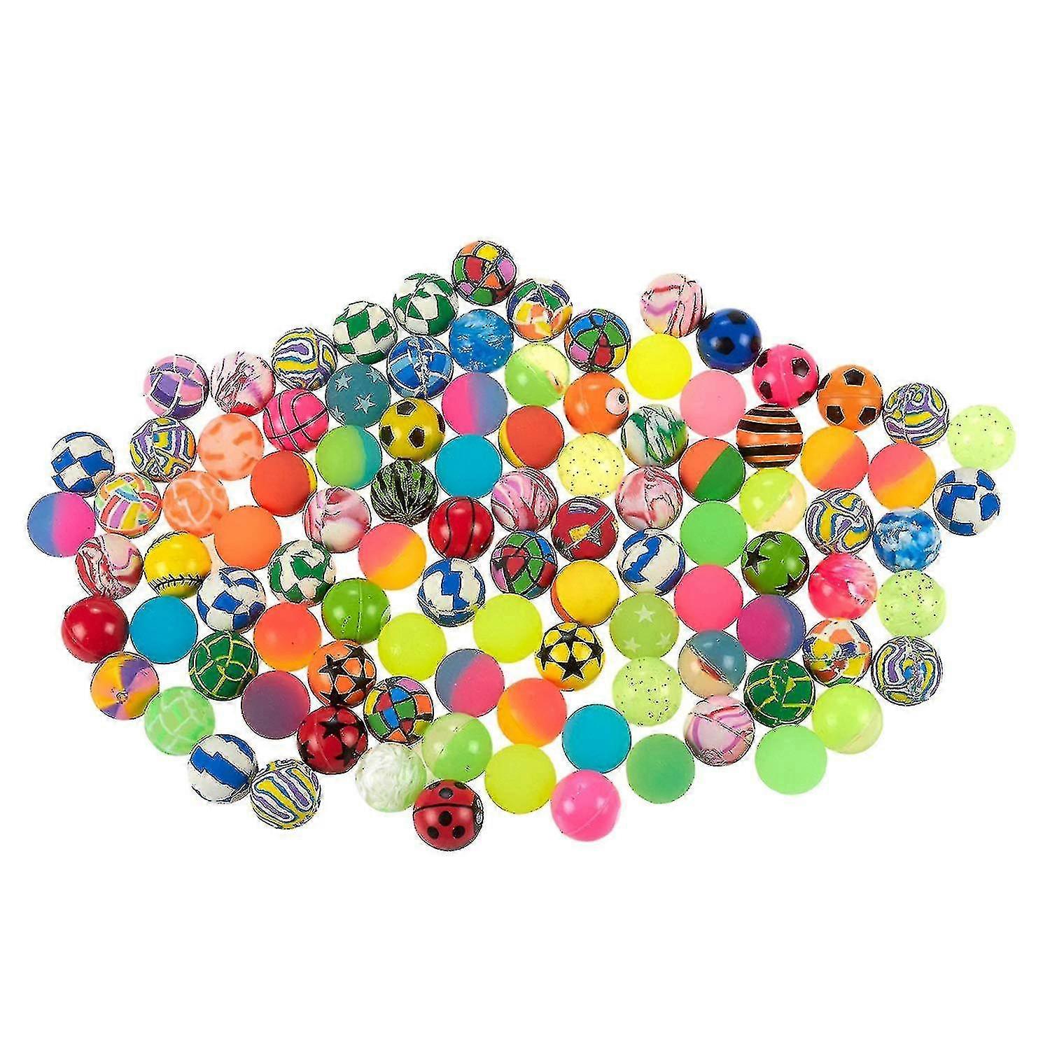 25-26 100 Pieces Kids Magic Bounce Floating Bouncing Ball Rubber