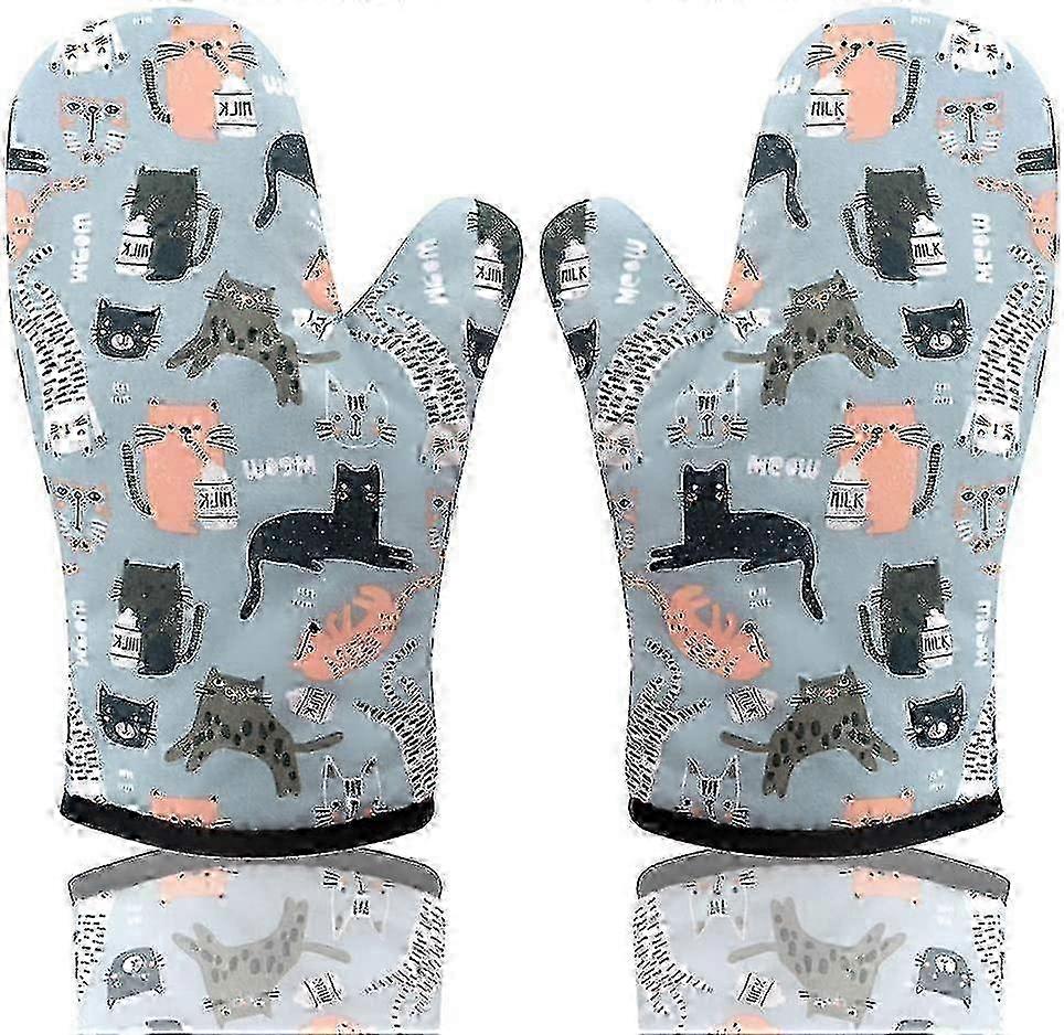 Oven Gloves, Heat Resistant Baking Gloves Potholders, 2 Pack