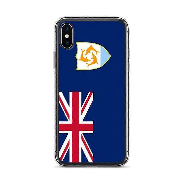 Phone Case – Anguilla Flag – Compatible with iPhone XS – Soft Case – Resistant and Shockproof - Silicone - Pixelforma