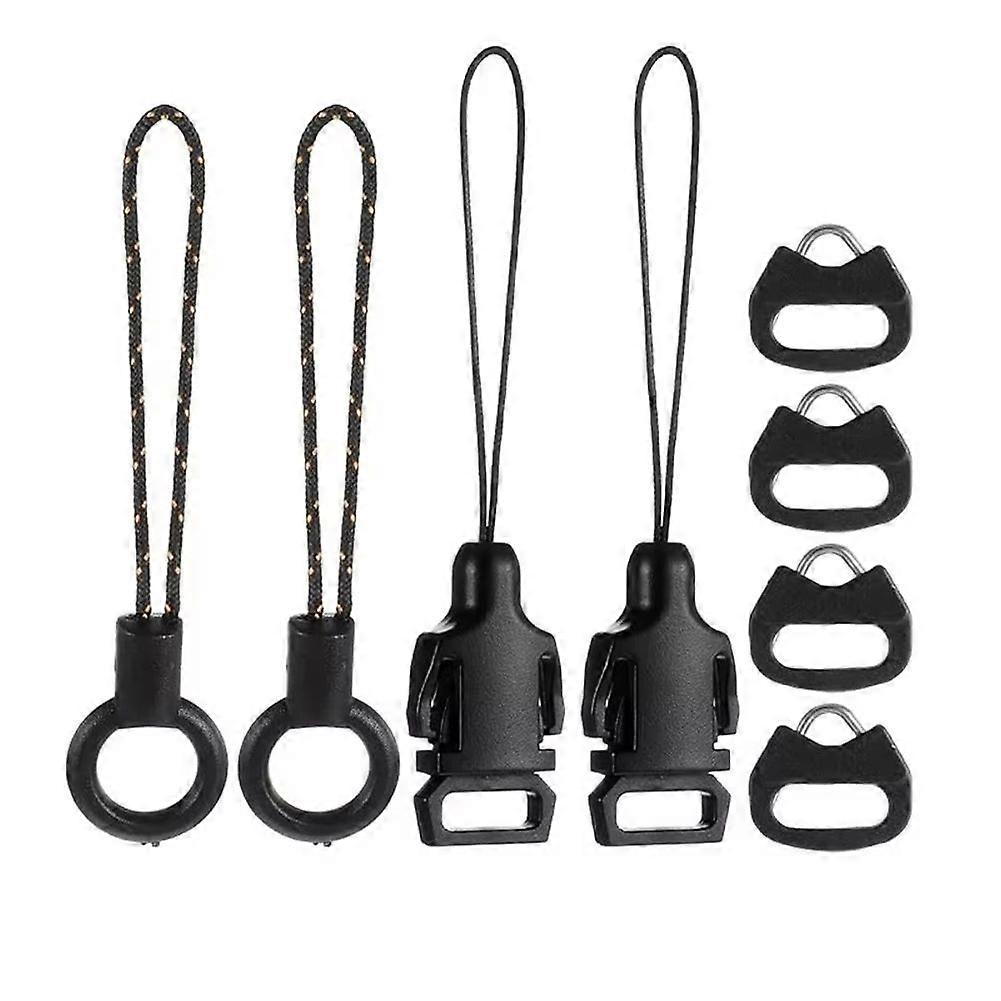 8 Pcs Quick Release Buckle for DSLR Camera Strap, Triangle Loops Adapter with Cap Mini Split Lug Ring Connector