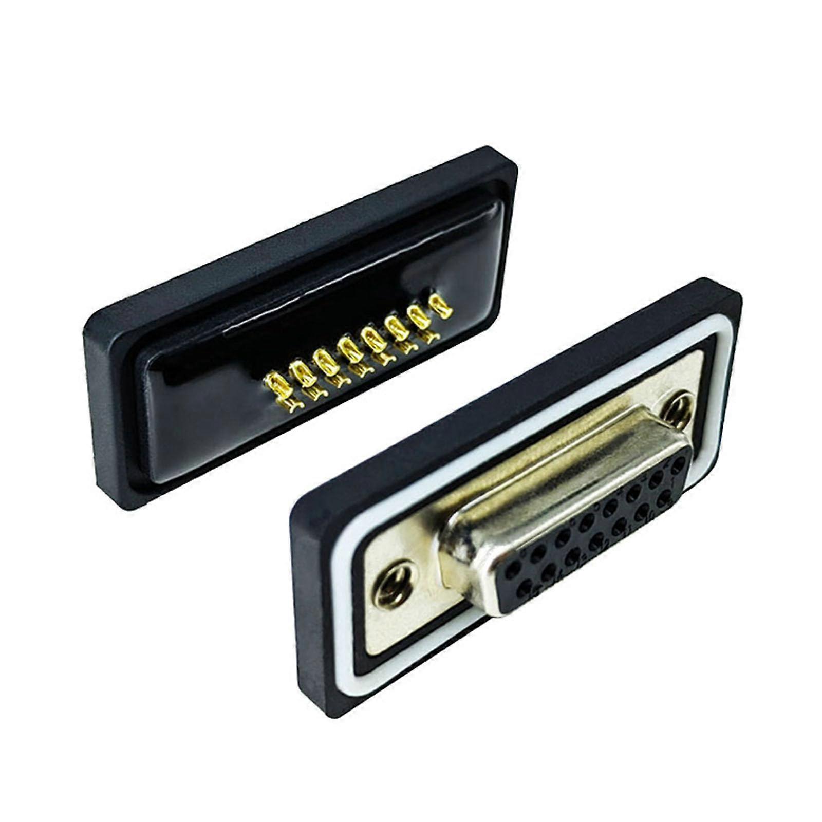 2pcs 15 Pin Female DSUB Connector RS232 Serial Socket Gold Plated Solid Copper Pins