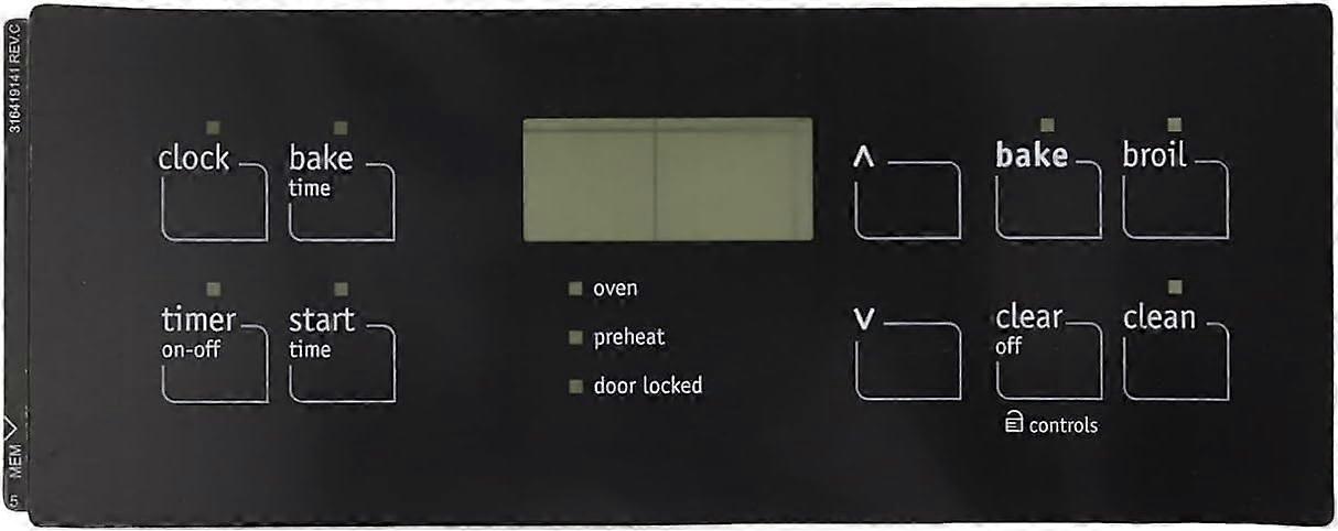 316419141 Oven Control Overlay Replacement Range Panel with Durable HeatResistant Design for Electrolux