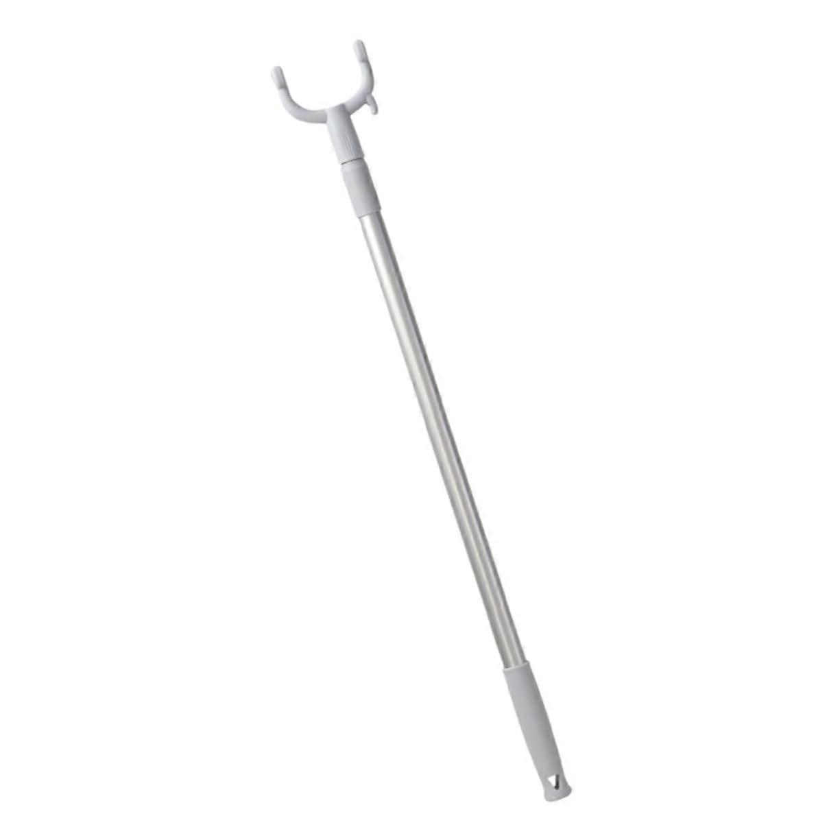 Retractable Clothes Drying Pole with Hook, Lightweight Telescopic Rod for Balcony and Laundry Use