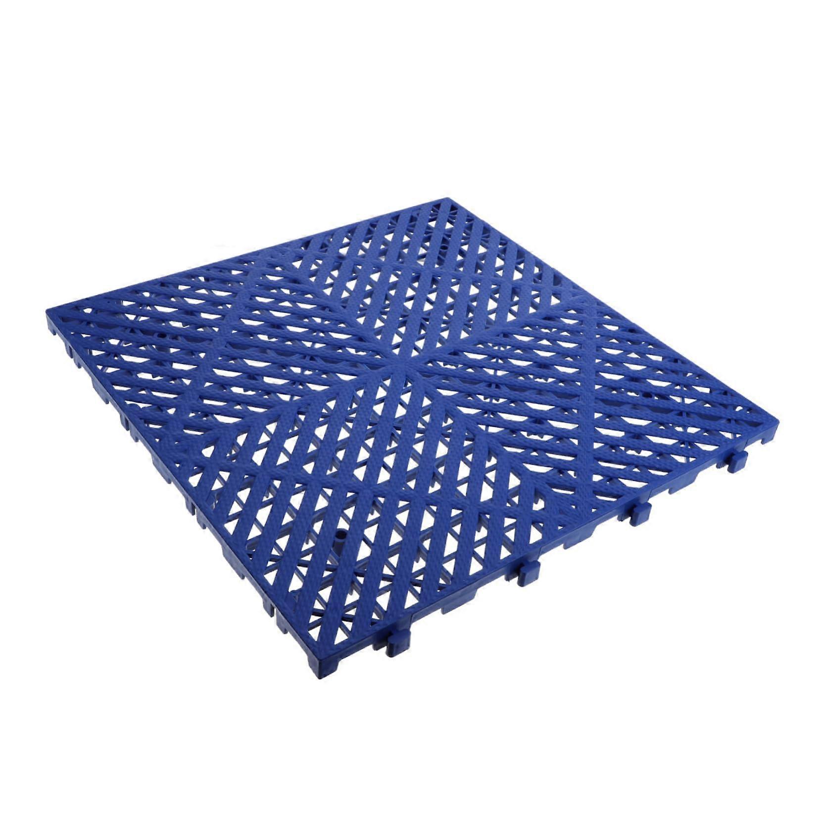 Pool Drainage Mat with Nonslip Textured Surface, Interlocking Floor Tiles for Wet Areas