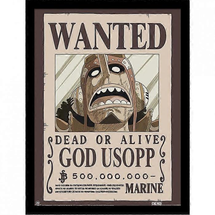 One Piece Wanted Usopp Framed Poster