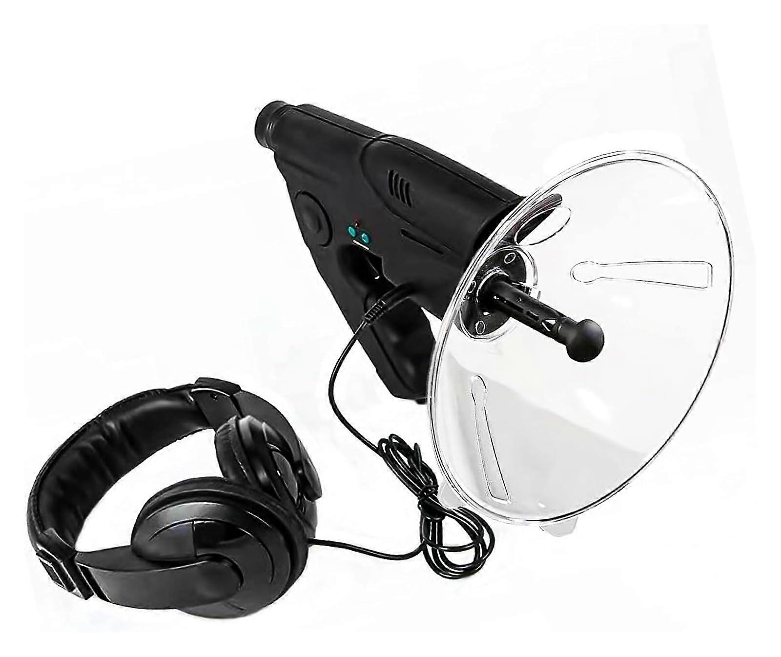Parabolic Microphone Long Range Bionic Ear Sound Amplifier 200M with X8 Monocular for Bird Watching