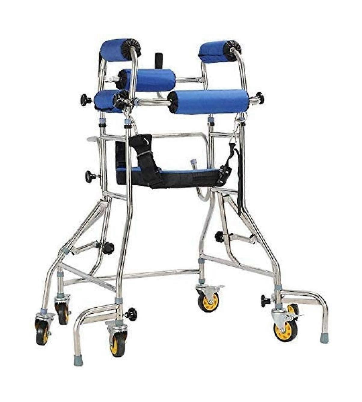 Walker for Seniors Height Adjustable Lightweight Frame AntiTipping Design Mobility Aid for Elderly