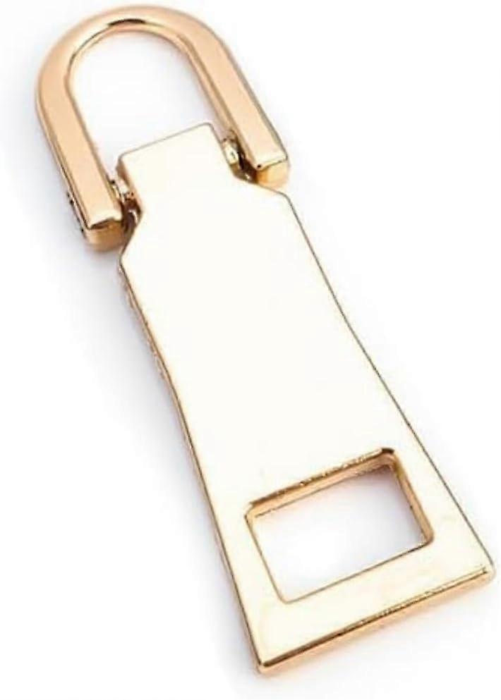 Zipper Pull Replacement with Gold Slider Tab for Luggage, Jackets, Backpacks, Suitcases, Coats