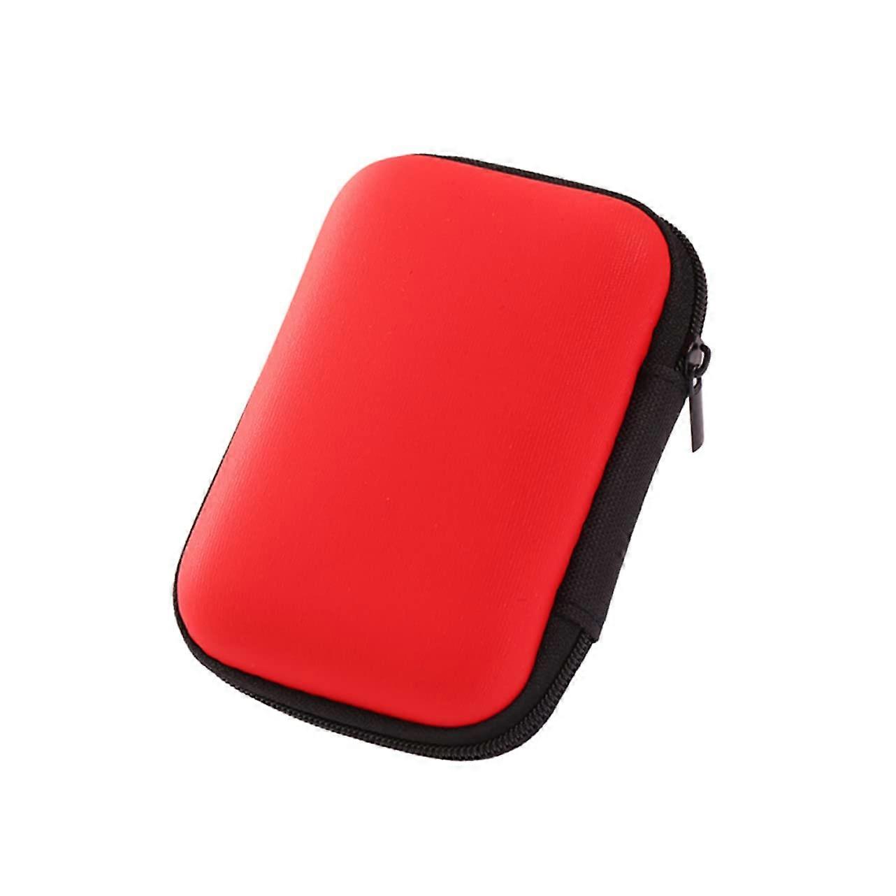 Earphone Storage Case with Mesh Pocket, EVA Protective Cable Organizer Pouch for Travel