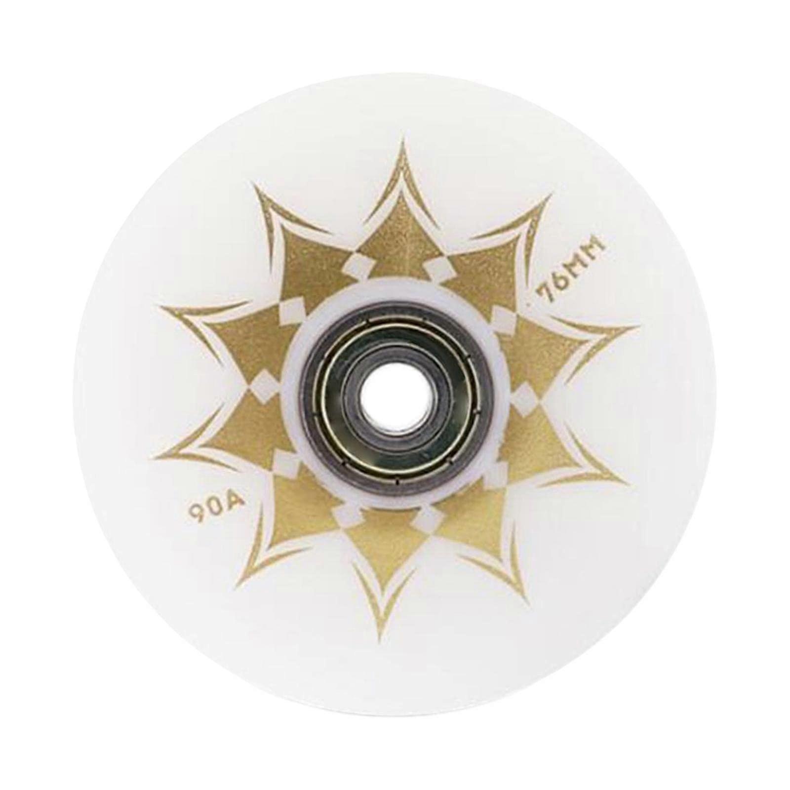 76mm 90A Inline Skate Wheels ABEC 9 Speed PU Wheels for Rollerblade for Smooth Ride