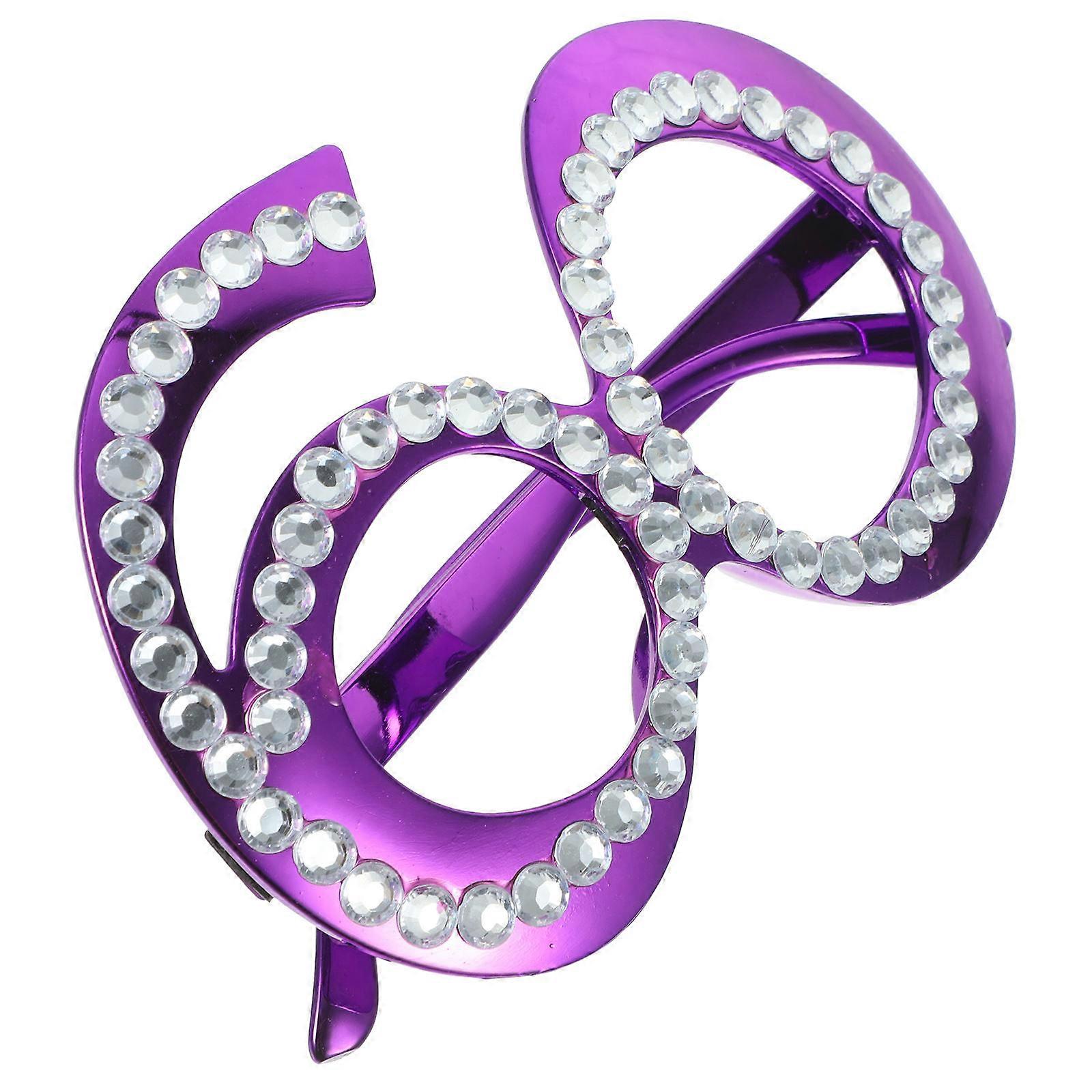 Birthday Party Glasses for 1Pair with Rhinestone Design