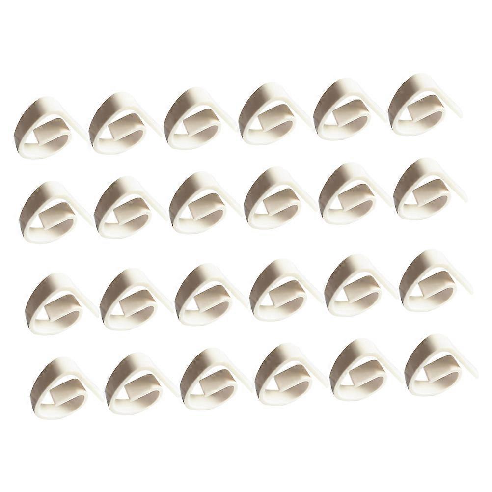 Tablecloth Clips Tablecloth Holder for 24Pcs Table Skirt Clips White