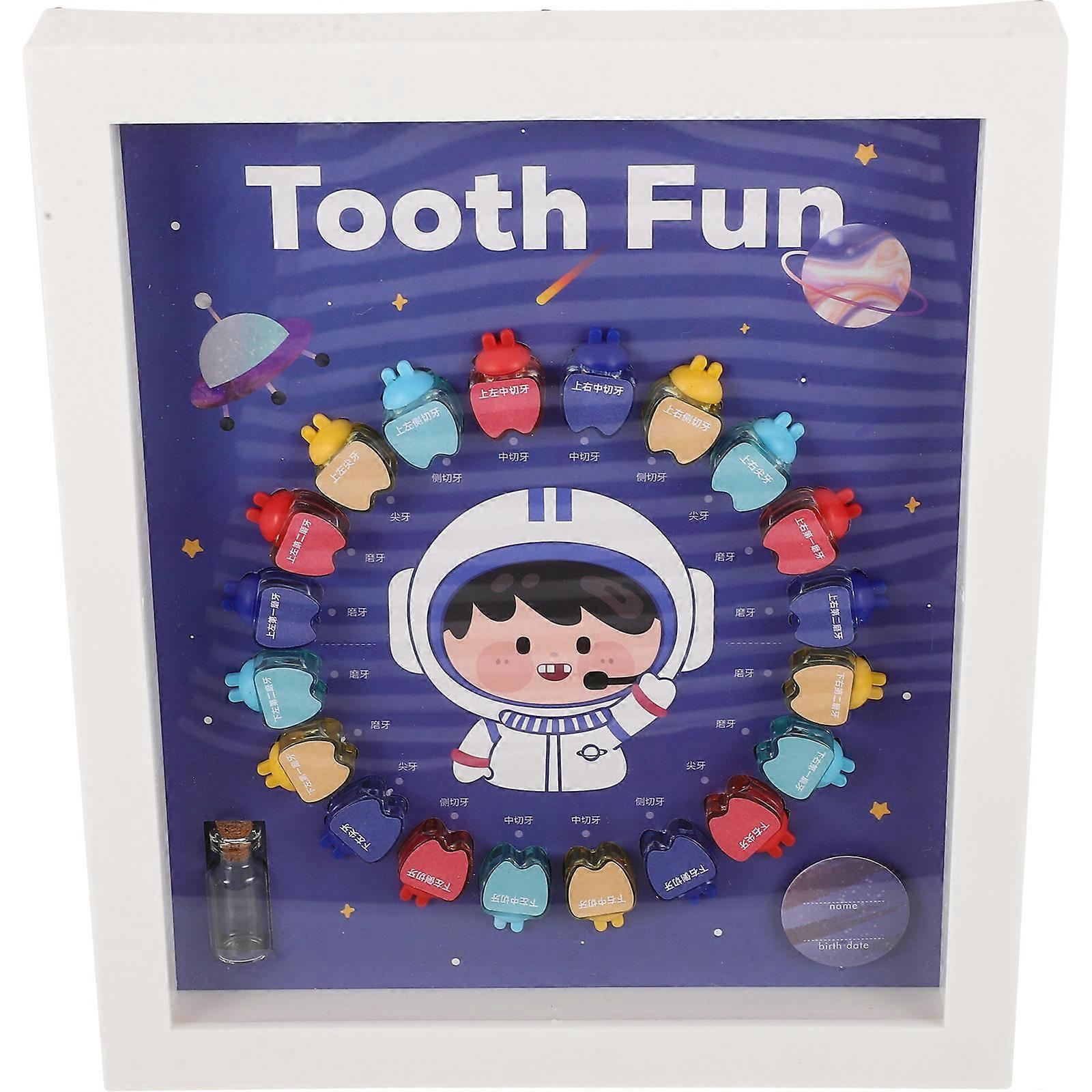 Baby Tooth Keepsake Box for Storage Use with Plastic Material and Assorted Color