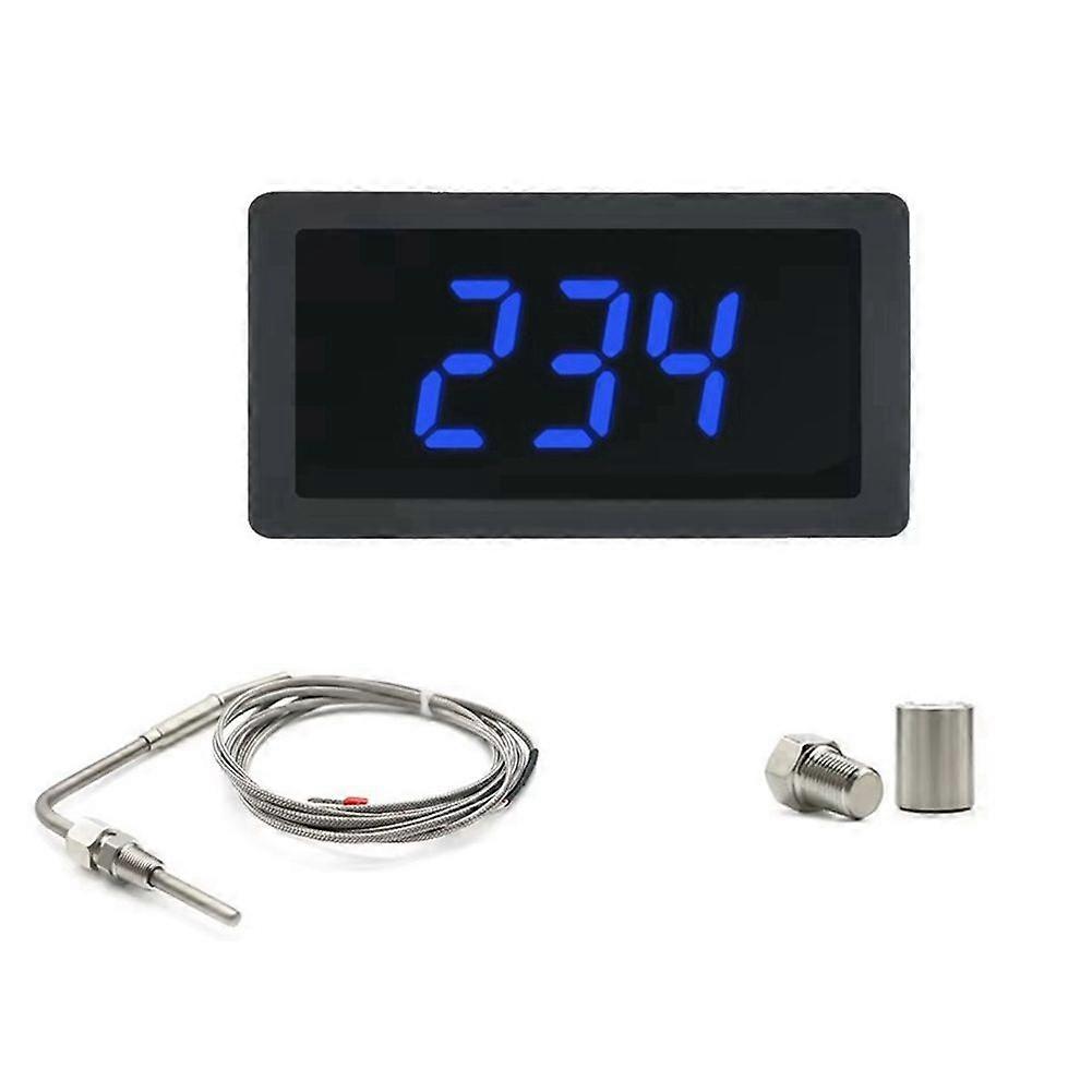 LED Meter with EGT Sensor Temperature Sensor Soldering Bundle Kit Adiustable Function Compatible Pt100 Temperature C