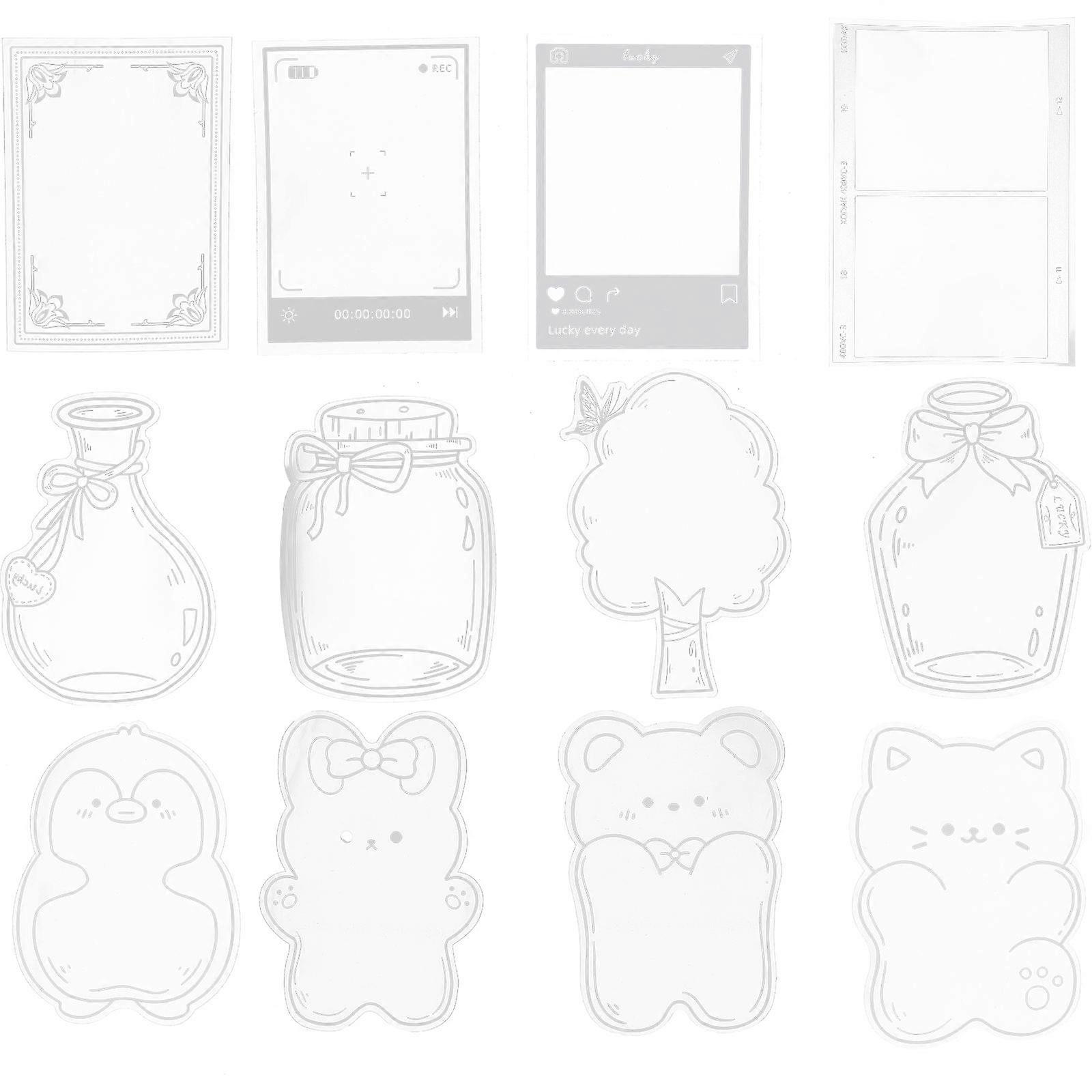 Dried Flower Bookmarks Craft Plastic Bookmark for Book Marking 1Set