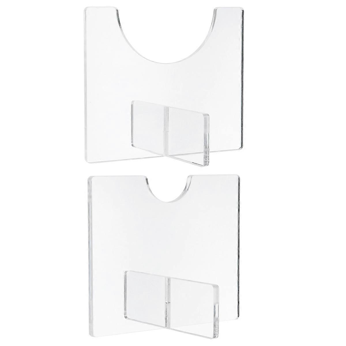 Baseball Bat Display Holder Acrylic Stand for 2Pcs Transparent Bat Display