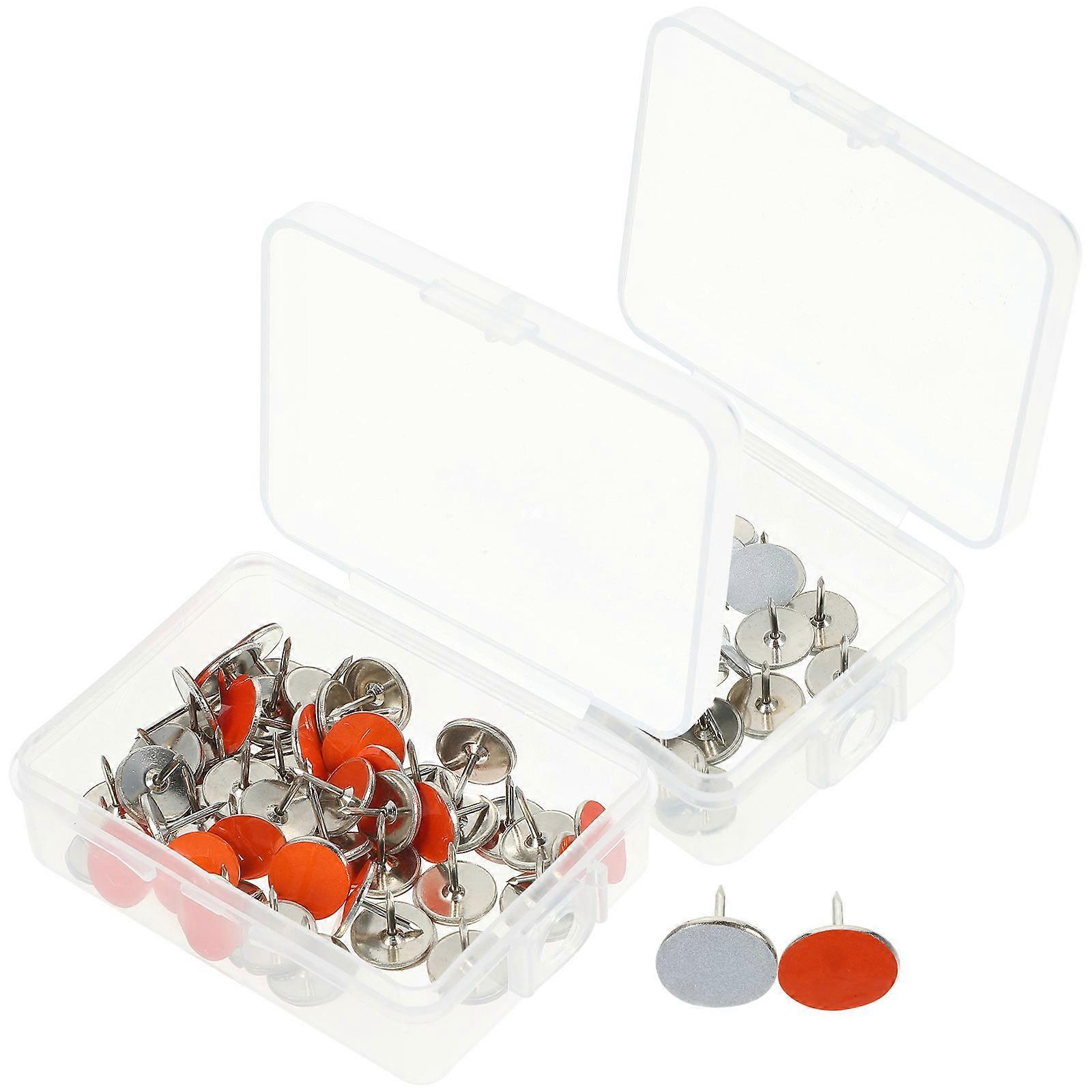 Reflective Tacks Trail Markers for Night Visibility 6 Boxes Metal Material