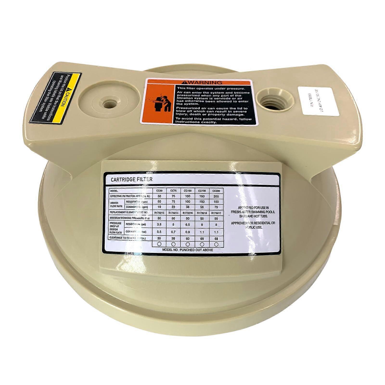 178553 Pool Filter Lid Replacement Compatible with Clean and Clear Predator Cartridge Filter