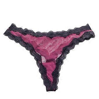 Damen-Slips, sexy bestickte, transparente G-String-Hose mit Wellenmuster und niedrigem Bund im Ausverkauf