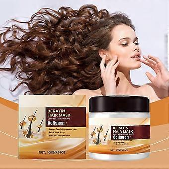 Collagen Hair Mask and Keratin Hair Mask, Keratin Hair Care for Dry Hair, Collagen Hair Mask with Biotin
