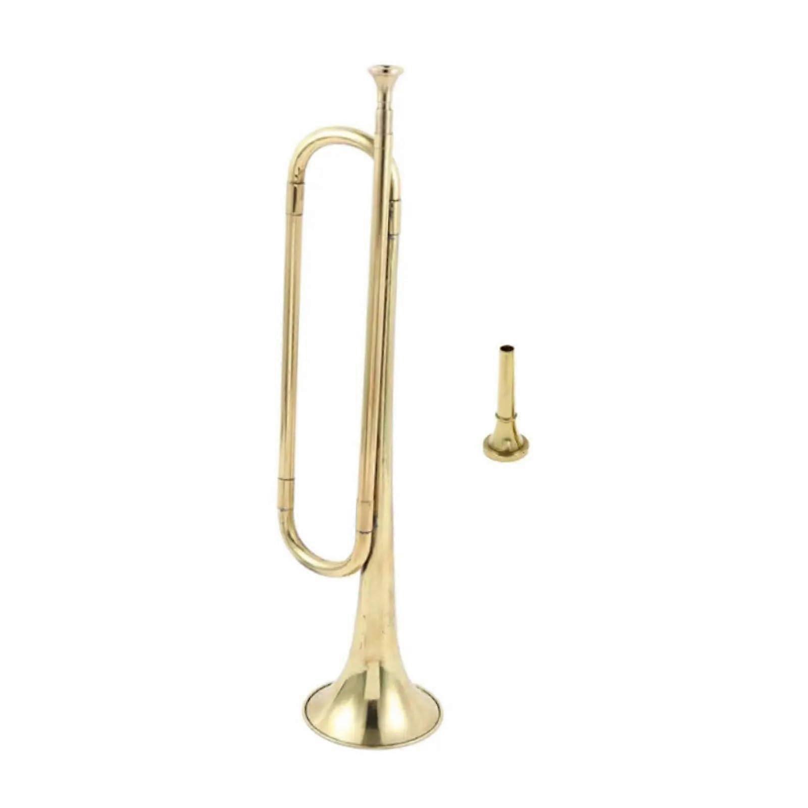 Beginner C Flat Brass Trumpet with Lightweight Durable Design for Student Practice