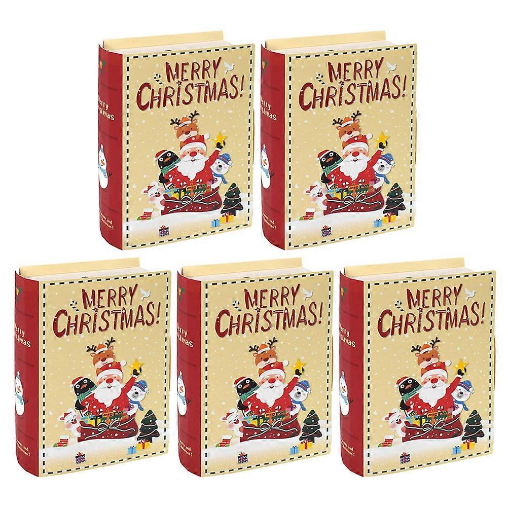 Party Candy Boxes Book Shape for Storage Use 10Pcs Assorted Color Box