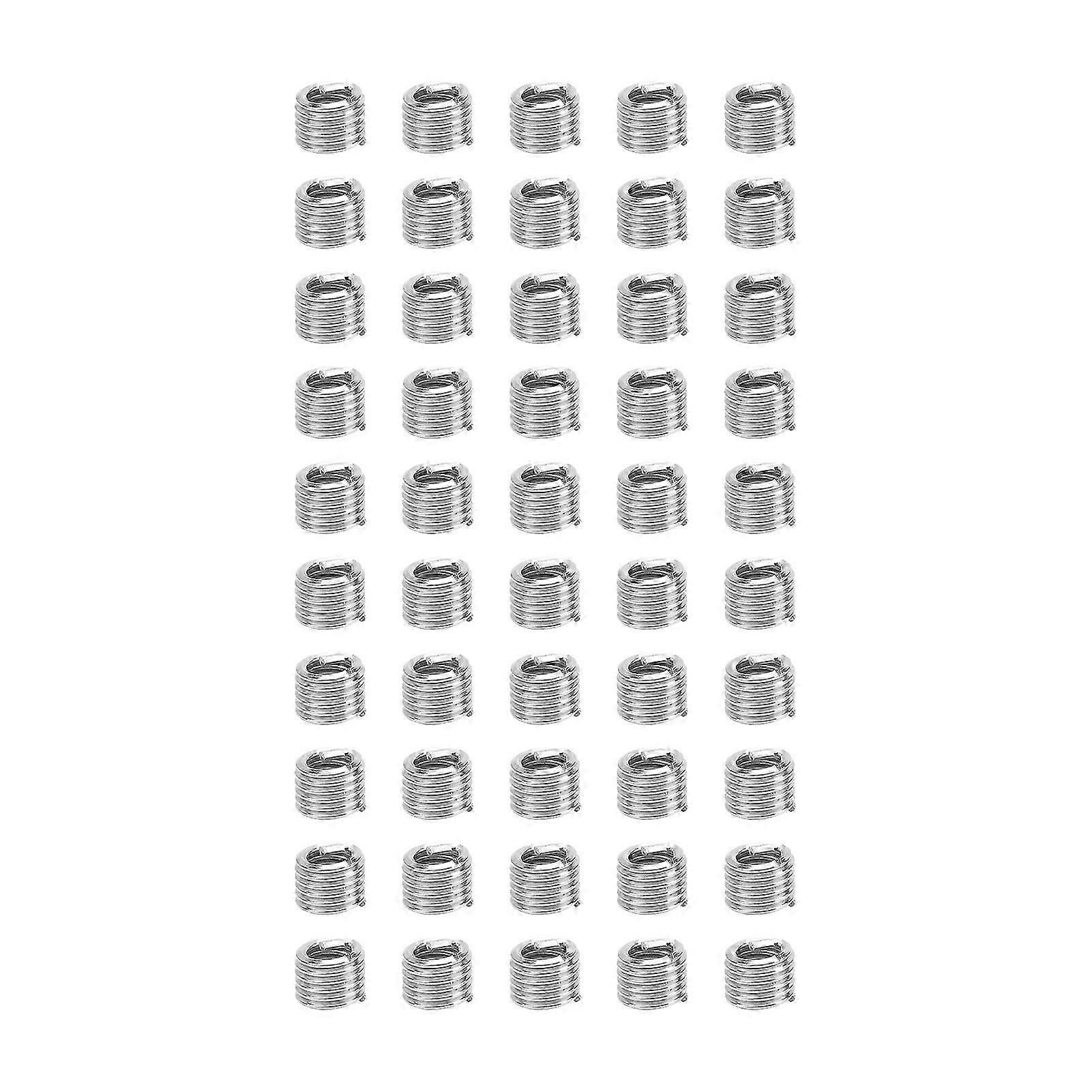 50Pcs Wire Thread Insert US Units Screw Bushing Inserts Threaded Hole Repair Tool 1/4in20