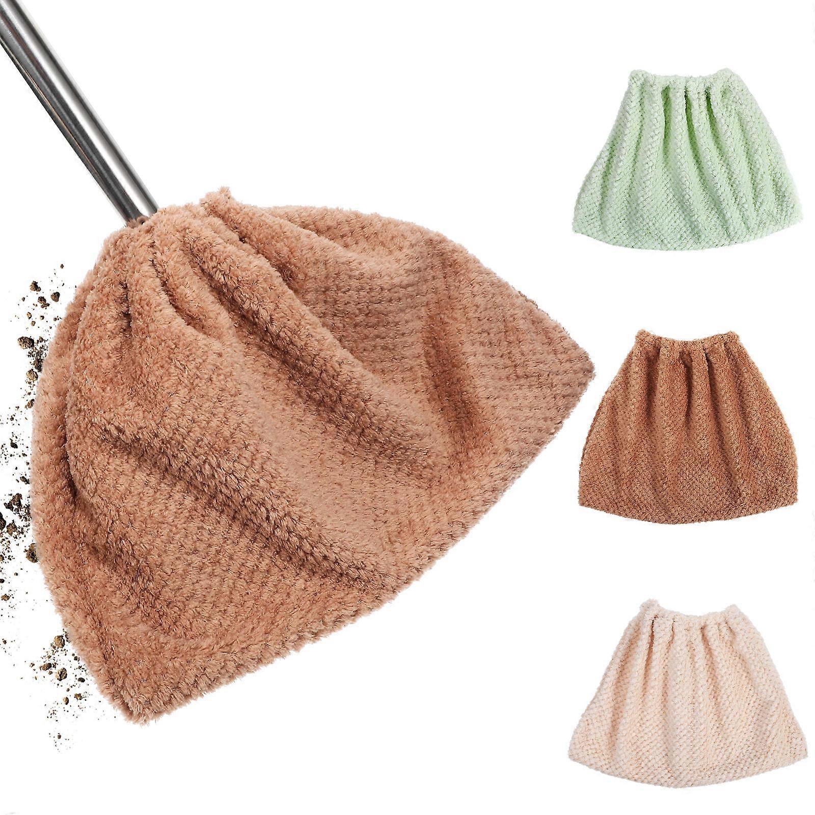 Assorted Color Broom Cover 3Pcs for Efficient Floor Cleaning Use