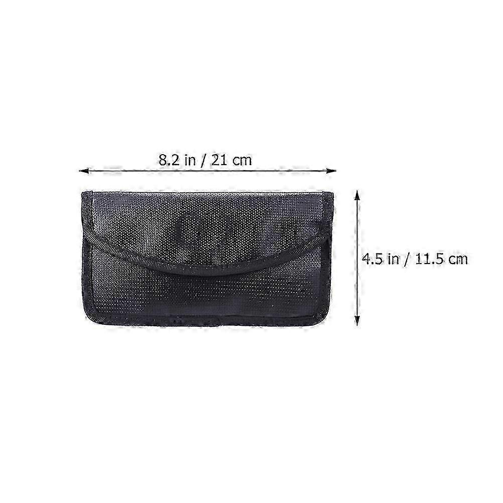 Fireproof Document Bag compatible Storage Important Document Holder Black