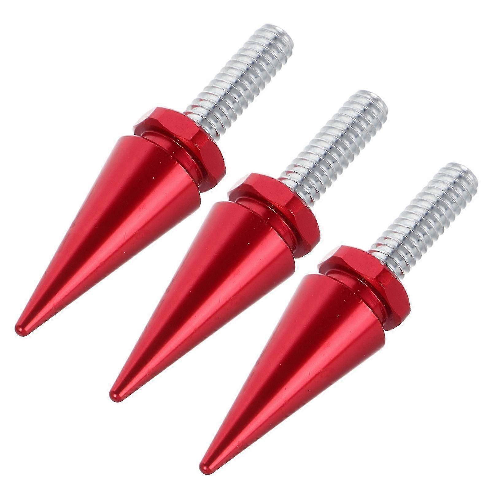 Motorcycle Windshield Screw Fasteners Windshield Bolts Replacement 3Pcs Red