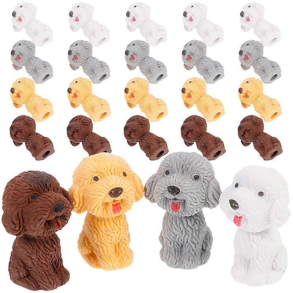 Cartoon Erasers Multi-Function Erasers for Writing 24Pcs Assorted Color