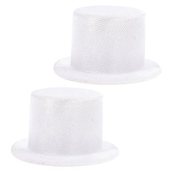 2pcs Mini Top Hats For Crafts Tiny Snowman Hat For Diy Projects Small Top Hats For Dolls And Pets Ideal For Christmas Party Decorations