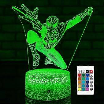 YOOEI Night Light for Kids Cool Gifts 3D Illusion Lamp with 16 Colors Changes with Remote Control Kids Bedside Lamp Toys for 3 4 5 6 7 8 Year Old Boys
