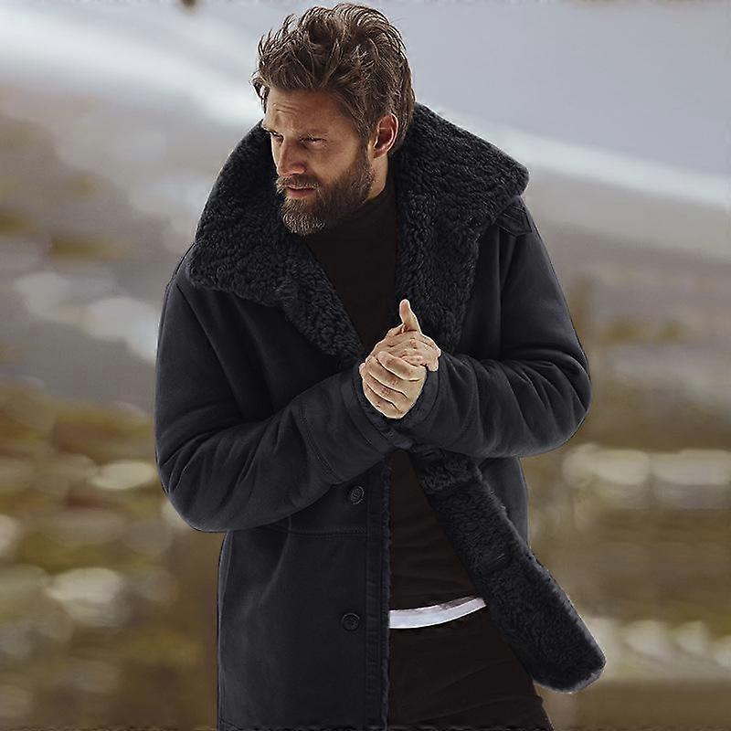 New Winter Windproof Cashmere Jacket Warm Jacket Men's Coat