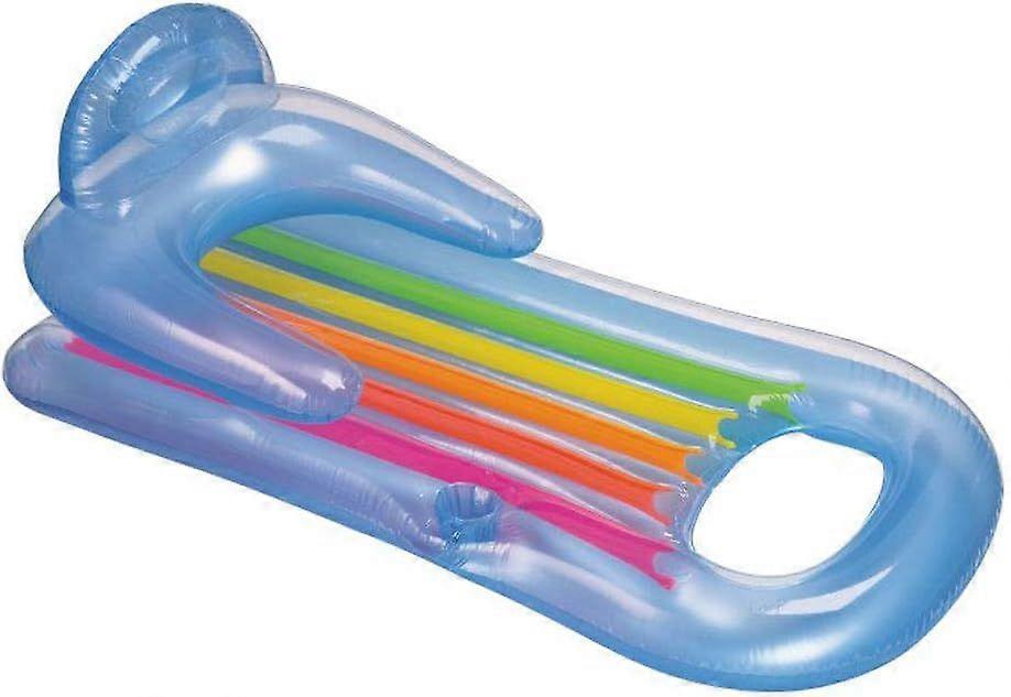 King Kool 58802EP Inflatable Lounging Swimming Pool Float, Multi-Colored