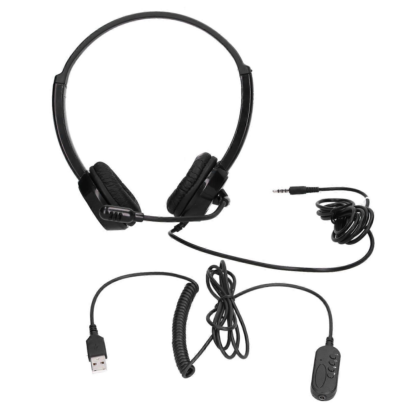 Danyin Computer Headset Strong Pickup Function Anti Electromagnetic Interference Customer Service Chat for Voice Calls