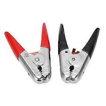 Pair 600AMP Black Red Booster Jumper Cable Clamps Battery Charger Clips Universal for Car