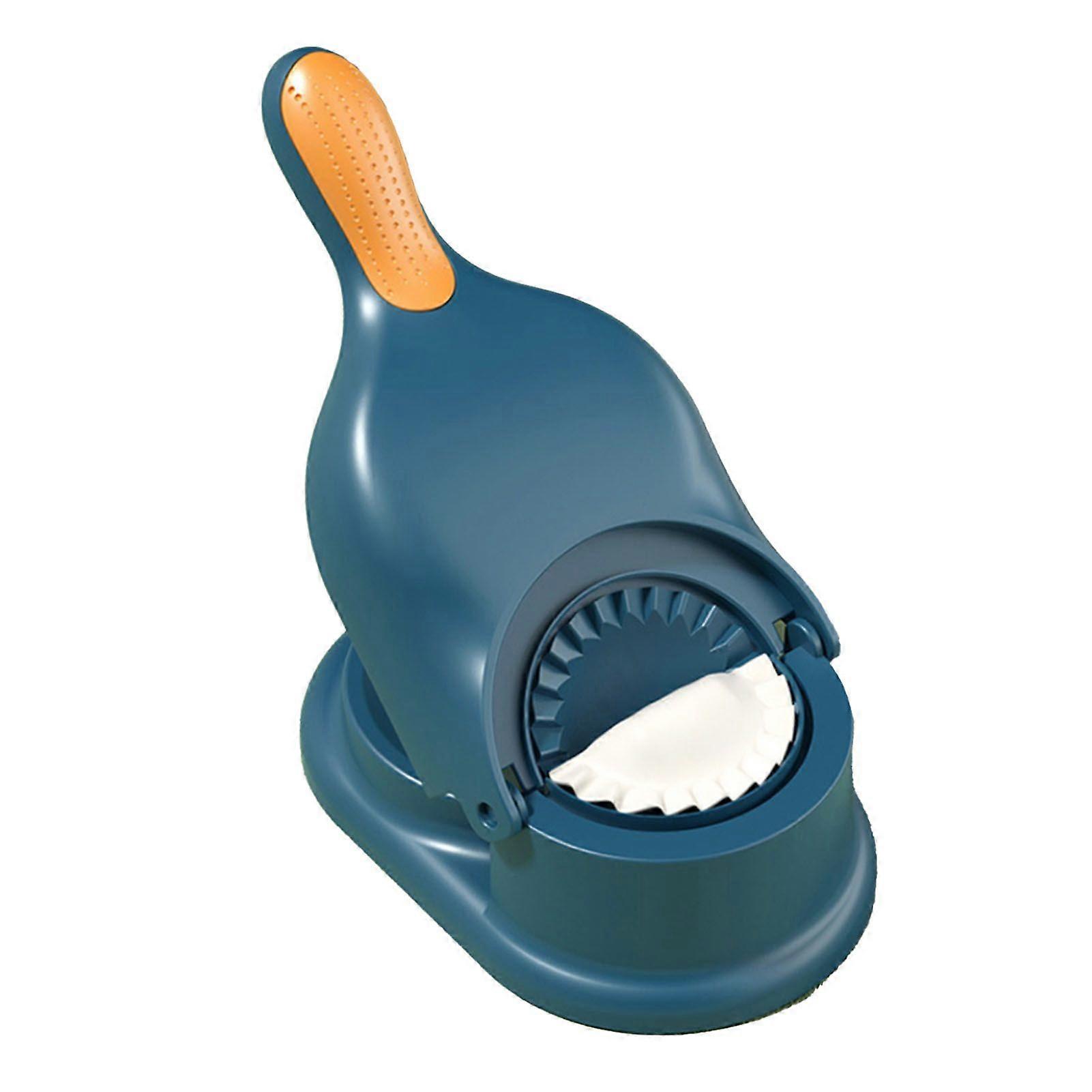 Dumpling Maker PP Manual Dumpling Skin Maker Mold Press Machine DIY Tool compatible Home Kitchen Blue