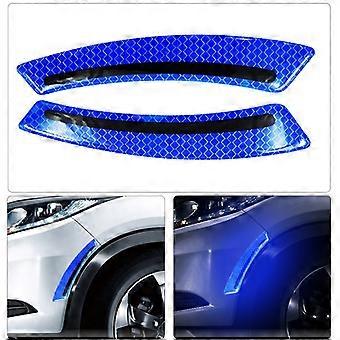 Blue 2 Pieces) wheel eyebrow Reflective Stickers for car fenders,Reflective Anti-Collision StripCar Hood Protection Sticker