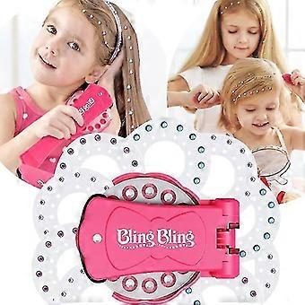 Shining Bling Diamond Hair Sparkle Stapler Machine Set Gems For Decor Girl Gifts