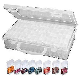 64 Gitter Transparente Box DIY Handgemachte Perlen Diamant Malerei Aufbewahrungsbox