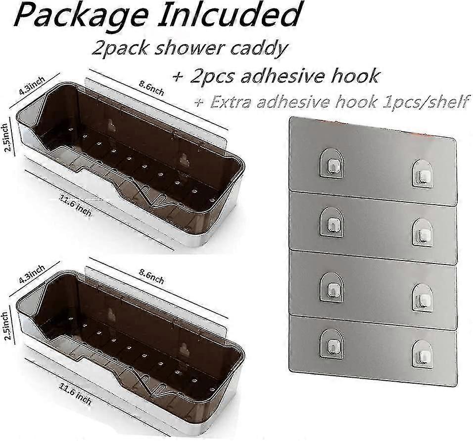 Bathroom Organizer Shower Caddy 2 Pack