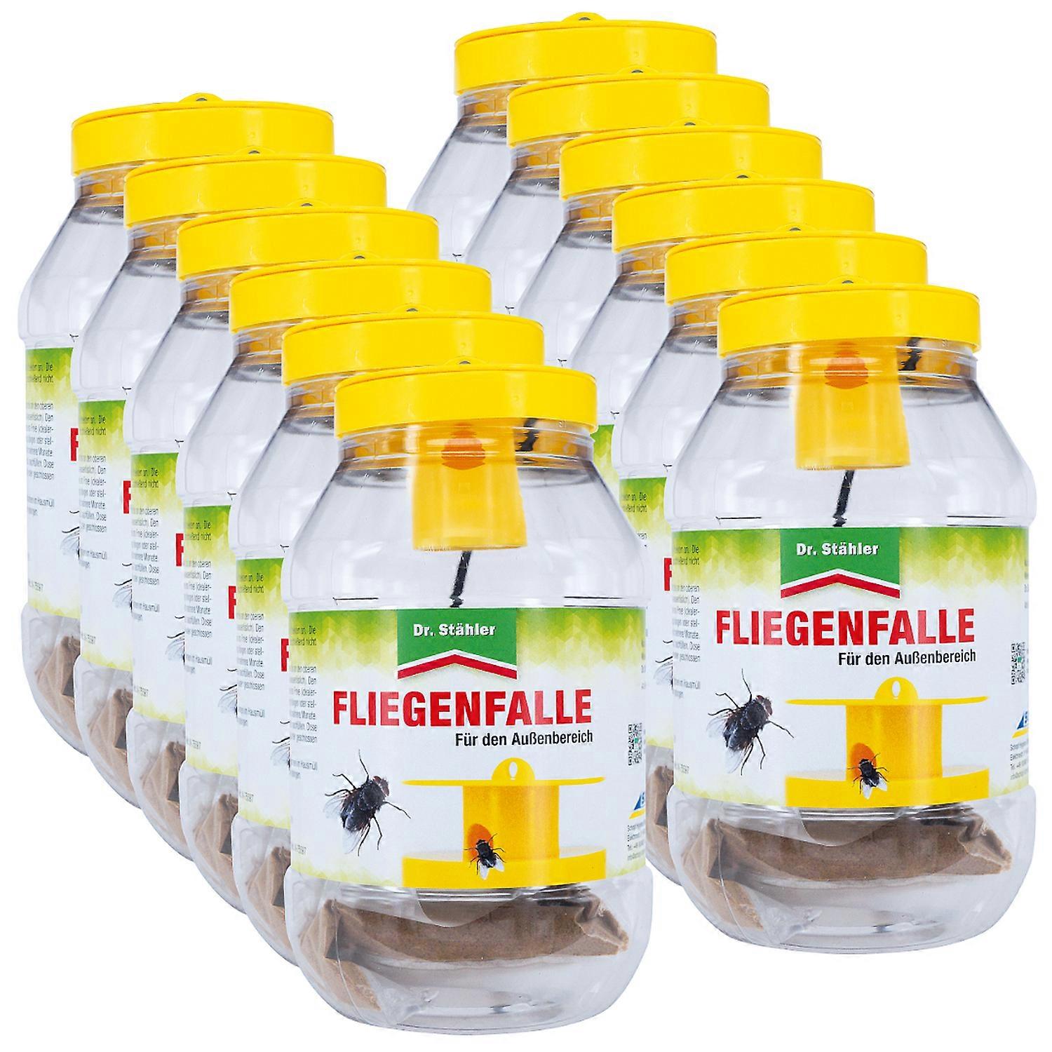 12 x DR STÄHLER flytrap för utomhusbruk