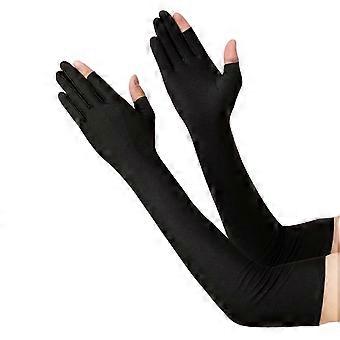 Cycling Gloves with Cooling Fabric UPF50+ UV Protection Touchscreen Fingertips for Summer