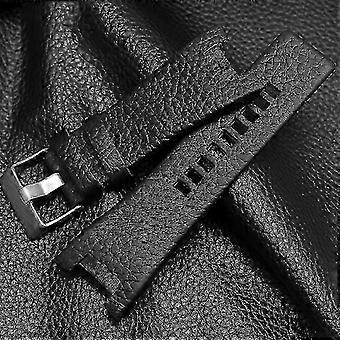 32mm Notched Leather Watch Strap for Diesel DZ1216 DZ4246 DZ4287