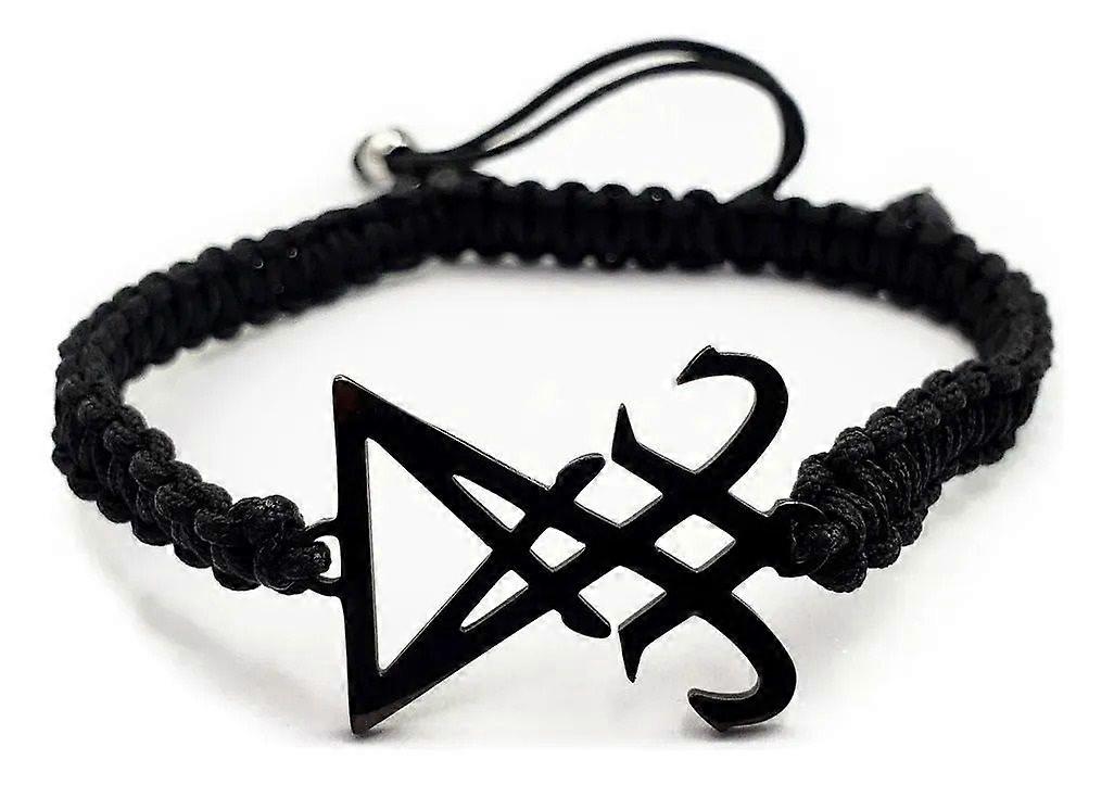 Adjustable Stainless Steel Bracelet with Sigil
