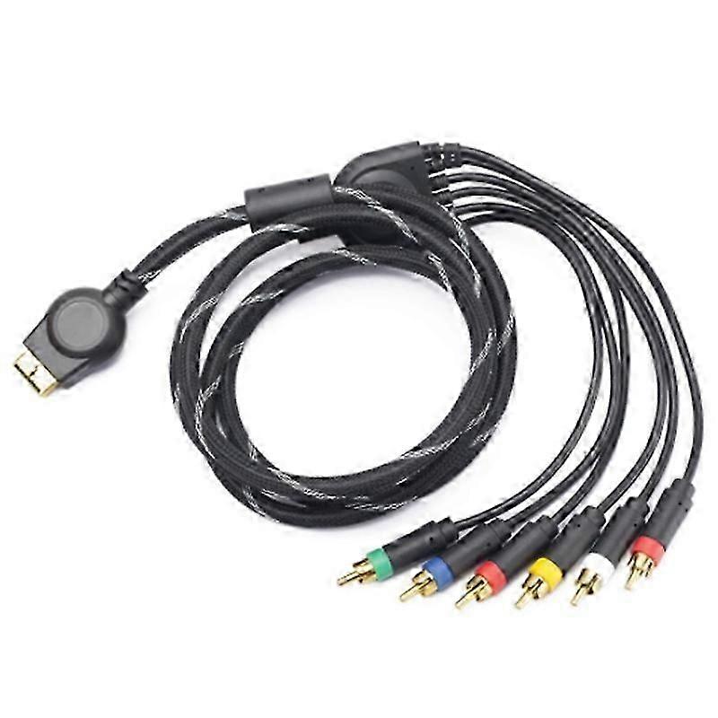 Suitable for PS2/PS3 Component Cable 1.8M Suitable for PS 2/3 High Resolution Game Cable Accessorie