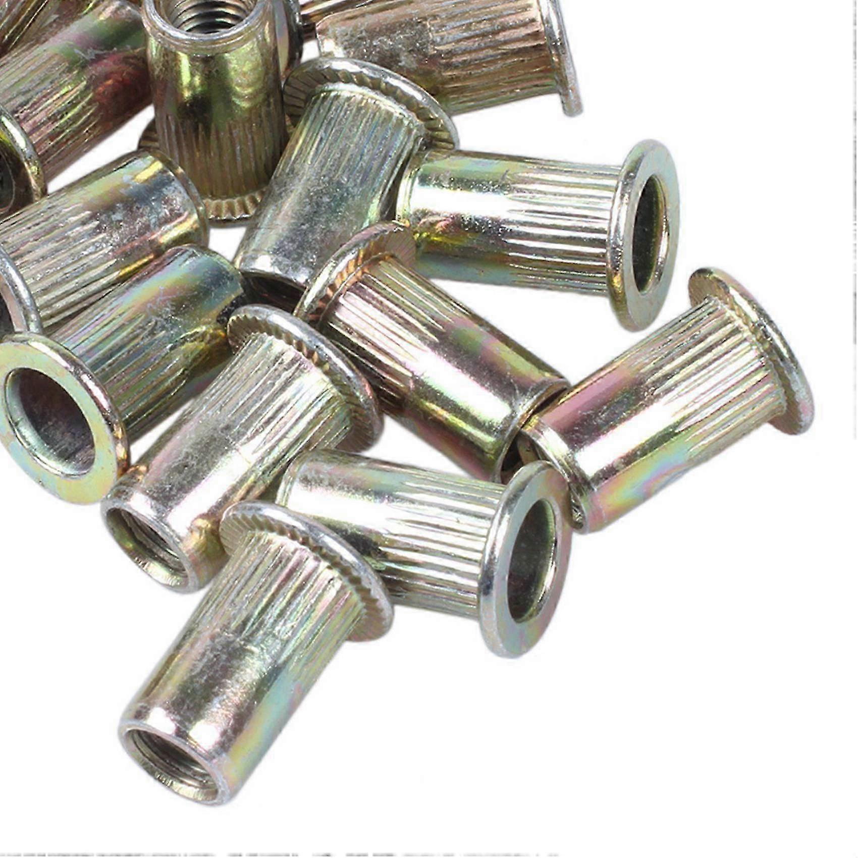 80Pcs Flat Head Metric Steel M5 Blind Insert Rivet Nut