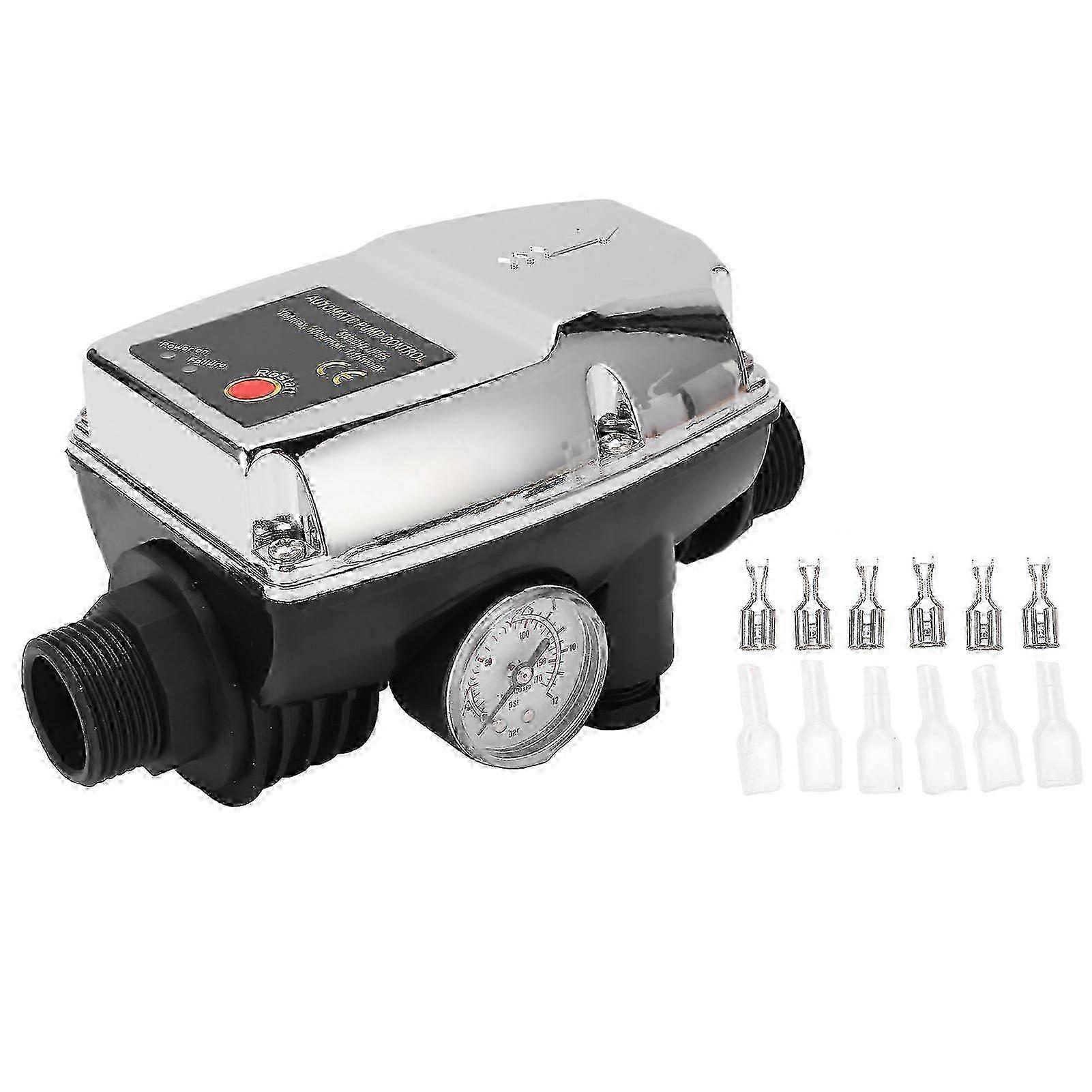 Water Pump Controller Silver Waterproof ABS Housing Intelligent tomatic 10A Pressure Switch Controller