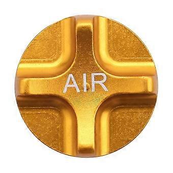 Gold Bike Schrader Air Caps, Bicycle Front Fork Suspension Parts Compatible with Road Bike